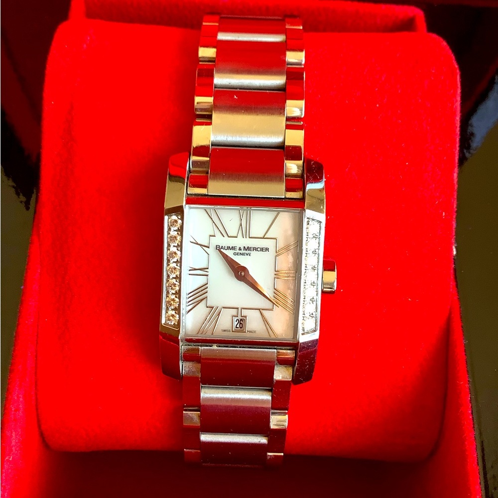 GORGEOUS ladies BAUME MERCIER DIAMANT watch 🔥🔥🔥🔥